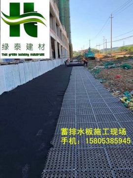 生产2公分1.6公分忻州蓄排水板”车库绿化排水板